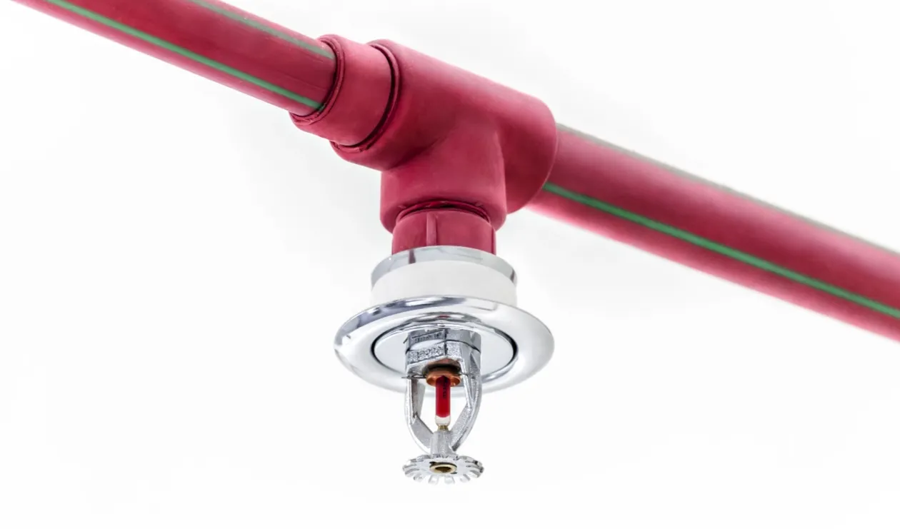 Low Angle View Water Pipe Against White Background2x